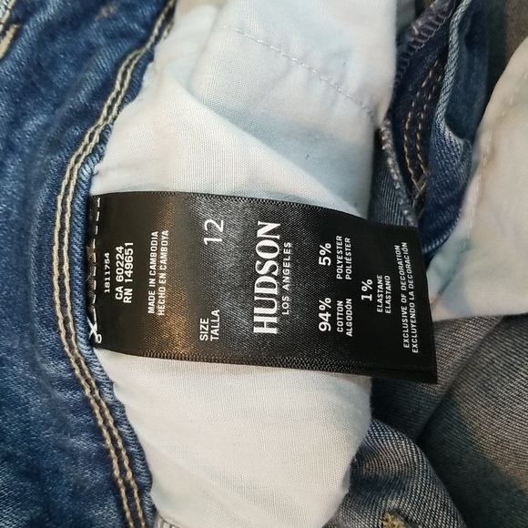 Hudson Jeans Double Button Straight Size 12 EUC - Picture 5 of 5